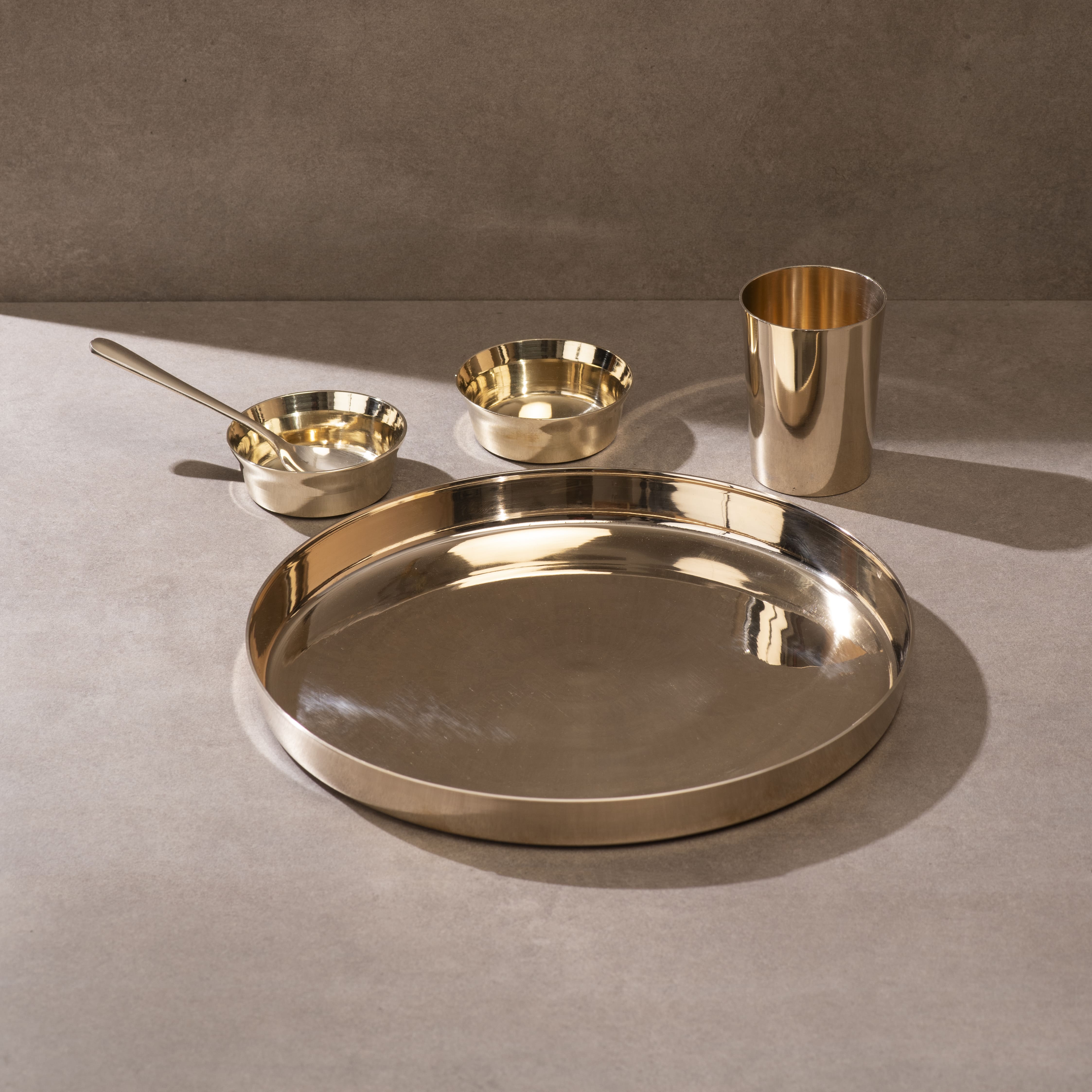 Kansa Dinner Set — Plain